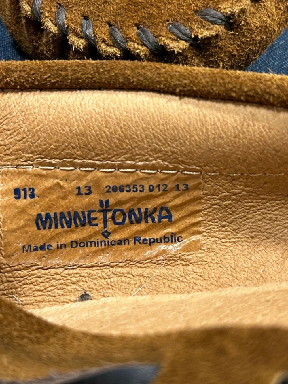 Minnetonka leather moccasins